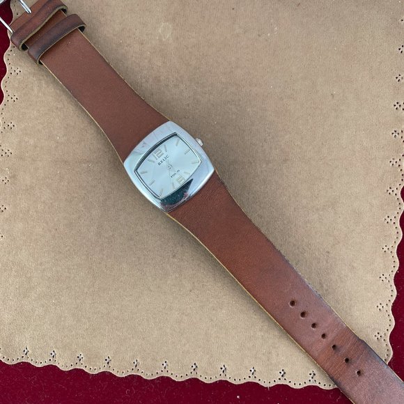 Relic Stainless Steel Watch Brown Leather Strap - Picture 4 of 7